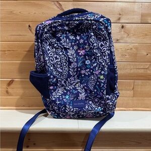 Vera Bradley Blue and Purple Paisley Backpack
